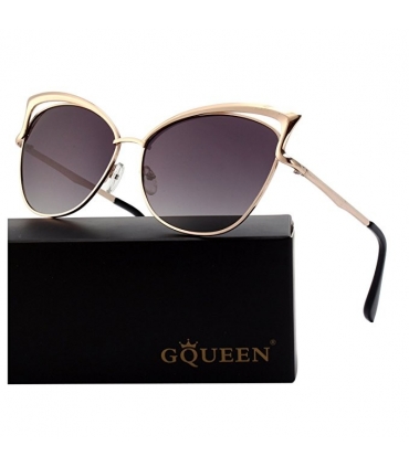 عینک آفتابی زنانه جی کوئین پولارایزد گربه ای GQUEEN Women's Polarized Cat Eye Sunglasses