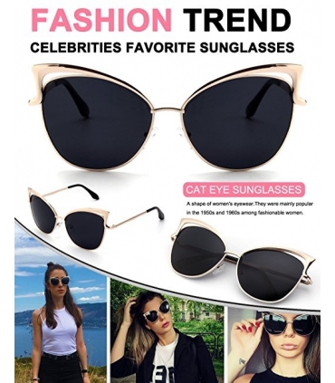 عینک آفتابی زنانه جی کوئین پولارایزد گربه ای GQUEEN Women's Polarized Cat Eye Sunglasses