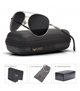 عینک آفتابی زنانه مردانه لوئنکس پولارایزد LUENX Aviator Polarized Sunglasses 