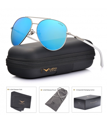 عینک آفتابی زنانه مردانه لوئنکس پولارایزد LUENX Aviator Polarized Sunglasses 