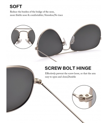 عینک آفتابی زنانه مردانه لوئنکس پولارایزد LUENX Aviator Polarized Sunglasses 