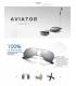 عینک آفتابی زنانه مردانه لوئنکس پولارایزد LUENX Aviator Polarized Sunglasses 