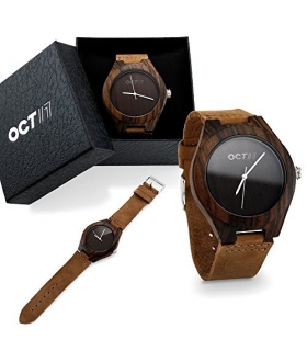 ساعت زنانه و مردانه 17 اکتبر چوب گردو Oct17 Men's Walnut Wood Fashion Watch 10276