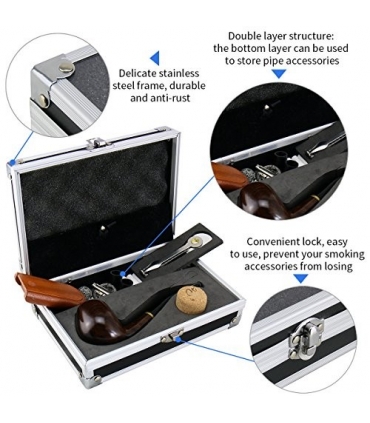 ست پیپ جویولدلف همراه کلیه لوازم جانبی Joyoldelf Wooden Tobacco Smoking Pipe Set XX025