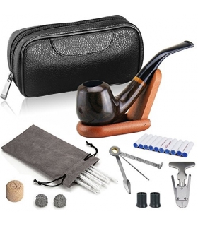 ست پیپ جویولدلف لاکچری همراه کلیه لوازم جانبی Joyoldelf Luxury Wooden Smoking Pipe Set XX017US