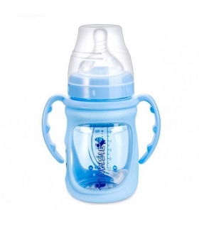 شیشه شیر پیرکس روکش دار بیبی سیل 180 میلی لیتر Babisil BS5067 Bottle 180ml