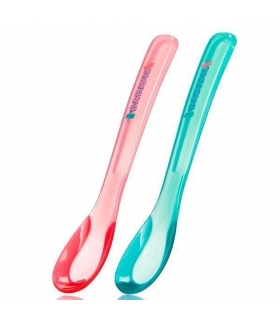 قاشق حرارتی سبز و قرمز بیبی سیل بسته 2 عددی Babisil BS4072 Hot Safe Spoons