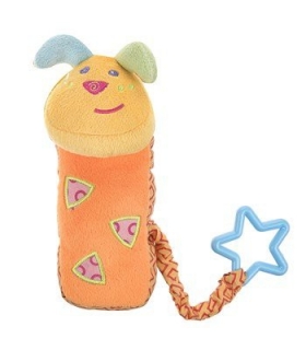 عروسک پولیشي خنده كن نارنجی  Baby Mix & Angioletto 2062