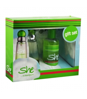 ست عطر زنانه هانکا شی Hunca She Is Sweet EDT 50ml Gift Set