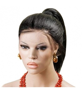 کلاه گیس زنانه آمیزی Ameesi Synthetic Straight Black Wig