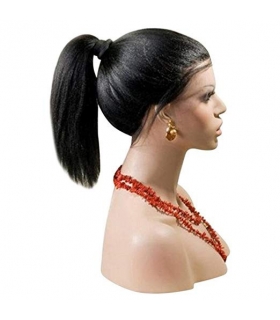 کلاه گیس زنانه آمیزی Ameesi Synthetic Straight Black Wig