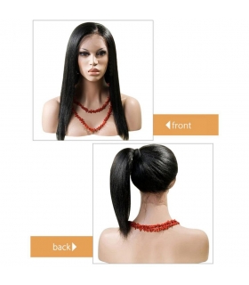 کلاه گیس زنانه آمیزی Ameesi Synthetic Straight Black Wig