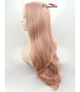 کلاه گیس زنانه کریزما مدل فانتزی و حالت دار صورتی K'ryssma Pink Synthetic Wig For Women