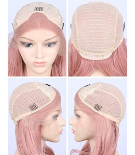 کلاه گیس زنانه کریزما مدل فانتزی و حالت دار صورتی K'ryssma Pink Synthetic Wig For Women