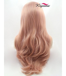 کلاه گیس زنانه کریزما مدل فانتزی و حالت دار صورتی K'ryssma Pink Synthetic Wig For Women