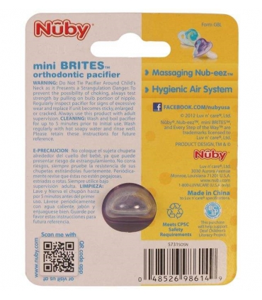 پستانک ارتودنسی نابی سیلیکونی Nuby 5731SOSN Orthodontic Pacifier