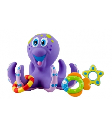 عروسک حمام بنفش نابی مدل اختاپوس Nuby Octopus ID 6144 Doll Bath