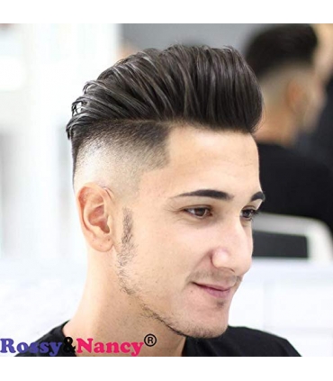 کلاه گیس مردانه رسی اند نانسی مدل تکه ای Rossy&Nancy Human Hair Toupee Black