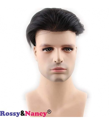 کلاه گیس مردانه رسی اند نانسی مدل تکه ای Rossy&Nancy Human Hair Toupee Black