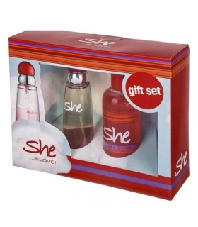 ست عطر زنانه هانکا شی Hunca She Is Love EDT 50ml Gift Set