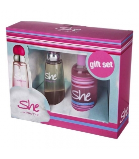 ست عطر زنانه هانکا شی Hunca She Is Pretty EDT 50ml Gift Set