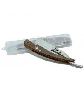 دسته تیغ اصلاح طرح چوب رزونال Rezonal Straight Razor Wood