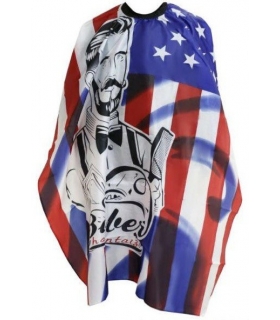پیش بند آرایشگری طرح پرچم آمریکا hair cutting cloth USA