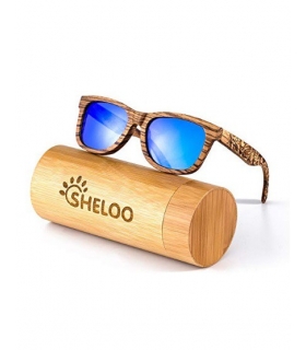 عینک آفتابی مردانه و زنانه شلو Sheloo Bamboo Wood Sunglasses For Men and Women