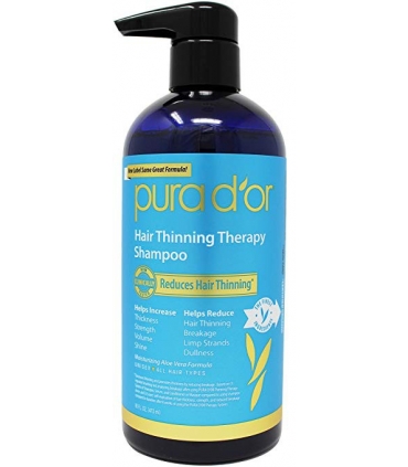 شامپو ضد ریزش مو ارگانیک  PURA D'OR Hair Loss Prevention Organic Argan Oil Shampoo
