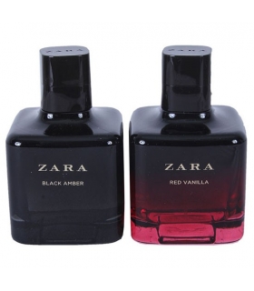 ست عطر و ادکلن زنانه زارا رد وانیل و بلک آمبر Zara Black Amber & Red Vanilla For Women