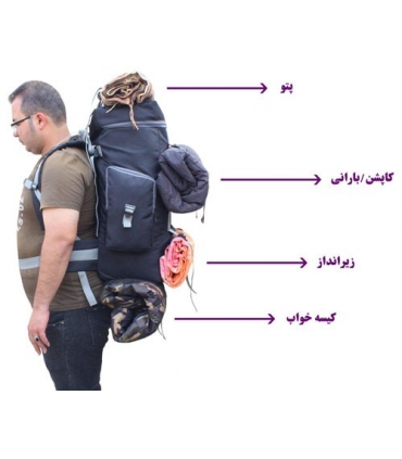 کوله پشتی کوهنوردی فیرو مدل 820 Firo 820 Mountain Backpack
