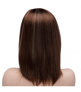 کلاه گیس زنانه کوتاه قهوه ای روشن Bestung Short Mixed Color Hair Wigs