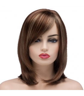 کلاه گیس زنانه کوتاه قهوه ای روشن Bestung Short Mixed Color Hair Wigs