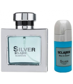 ست عطر و رول ضد تعریق مردانه اسکلاره سیلور Sclaree Silver Gift Set For Men