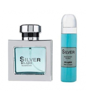 ست عطر و اسپری خوشبو کننده مردانه اسکلاره سیلور Sclaree Silver For Men