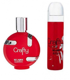 ست عطر و اسپری خوشبو کننده بدن زنانه اسکلاره کرفتی Sclaree Crafty For Women