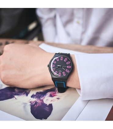 ساعت مچی عقربه ای زنانه و مردانه سواچ Swatch SUOB146