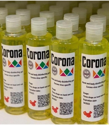 ژل ضد عفونی دست و بدن کرونا Disinfecting gel hand and body CORONA