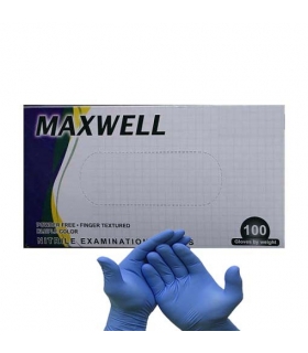 دستکش ایمنی یک بار مصرف مکسول نیتریل Safety gloves Disposable Maxwell Nitril