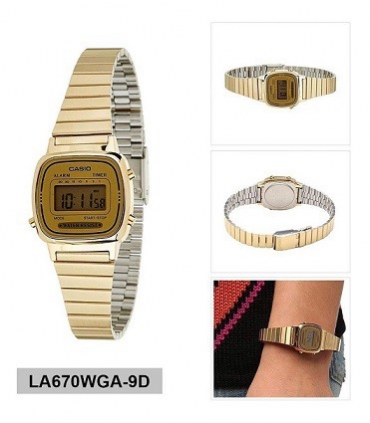 ساعت مچی دیجیتالی زنانه کاسیو Casio LA670WGA-9D For Women