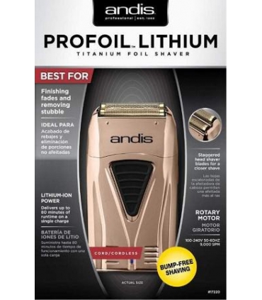 شیور فویلی اندیس پروفویل لیتیوم تیتانیوم Andis TS-1 ProFoil Lithium Titanium Foil Shaver