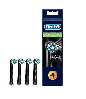 سری مسواک اورال-بی کراس اکشن Oral-B Cross action black edition 4 pcs Electric Toothbrush Heads