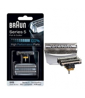 تیغه و توری ماشین ریش تراش براون سری 5 Braun 51s (8000) Foil & Cutter Replacement Head