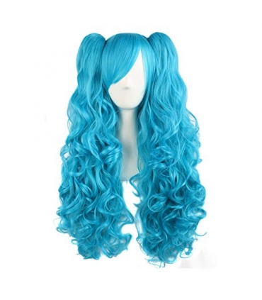 کلاه گیس مپ آف بیوتی دخترانه بلند مدل دو گوشی MapofBeauty Long Curly Clip on Ponytails Wig