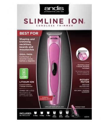 ماشین اصلاح سر و صورت شارژی اندیس اسلیم لاین یون لیتیوم Andis Slimline Ion Lithium Cord/Cordless Trimmer 25170