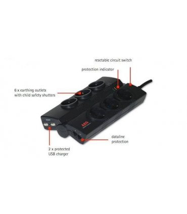 چند راهی برق آاگ پروتکت بیزینس AEG Protect Business Power Strip