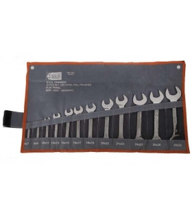 مجموعه 12 عددی آچار دوسر تخت سالید Solid 6-32 Open End Wrench Set 12PCS