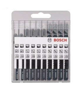 بسته 10 عددی تیغ اره عمود بر چوب بوش Bosch 2607010629 Jigsaw Blade for Wood set 10 pcs