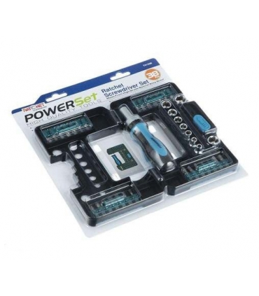 مجموعه 38 عددی پیچ گوشتی و سری پیچ گوشتی پاورست Powerset TH1038 Screwdriver Set 38 Pcs
