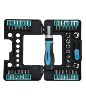 مجموعه 38 عددی پیچ گوشتی و سری پیچ گوشتی پاورست Powerset TH1038 Screwdriver Set 38 Pcs